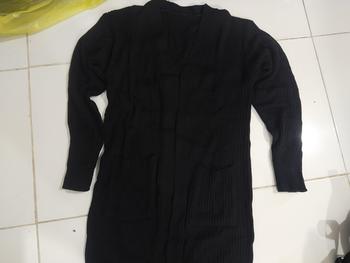 Product Review of Belle Long Outer Cardigan Rajut Wanita Fit Oversize Panjang  Knitwear  Kardigan from T**A 1