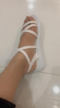 Product Review of Dép nữ xỏ ngón hai quai khóa vuông 3 MÀU TRẮNG ĐEN BE( Form chuẩn) DéP Shoes Nhung Jean from B**n 0