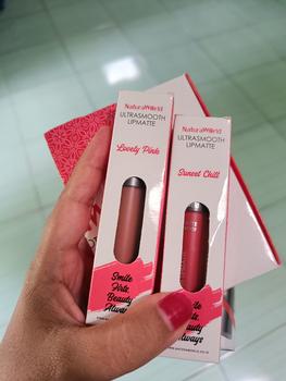 Product Review of Natura Lipmatte Ultra Smooth Kemasan Baru | Lipmatte Tahan Lama | Lipmatte Anti air  Lipstik Creamy Bibir Kering Lasting from A**l 1