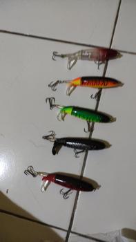 Product Review of Umpan Casting Propeller Water Tractor 10cm/13gr Umpan Pancing Ikan Ekor Berputar Treble Kail Metal from i**n S**2 0