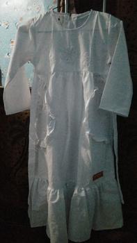Product Review of Gamis anak putih bordir kantong 2 /gamis anak manasik 4_12th Muslim Sekolah Seragam Baju Tanggung Jilbab Setelan Panjang Nyaman Dress from A**a 0