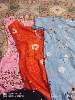 Product Review of Paket 3pcs Daster Kimono Long Busui Motif Belah Samping Panjang Bumil Katun Rayon from I**i A** 0