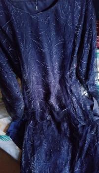 Product Review of Gamis Farah / Maxi brukat / Muslim Wanita  Tile  Mutiara  Dress   Karet  Pesta  Mewah  Dalaman  Fit UK L DAN XL Kondangan Coklat Brokat Gaun from A**a O**a 2