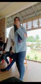 Product Review of AMR Original - Half White 5359 - Jaket Jeans Boyfriend Dream from H**0 3