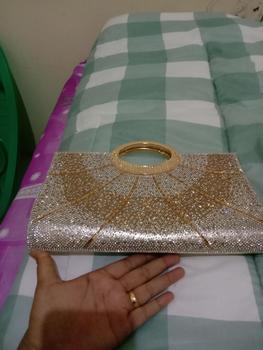 Product Review of Tas Pesta Kondangan Wanita Import Premium Kekinian Mewah Elegan Terbaru Crystal Clutch Bag 88533 from A**A s**e 0