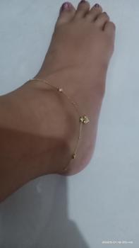 Product Review of Flexion - Gelang Kaki Wanita Lucia - Titanium Anti Karat/Hitam/Luntur - Aksesoris dan Perhiasan Fashion Korea Aesthetic Anklet Gold from O**a 2