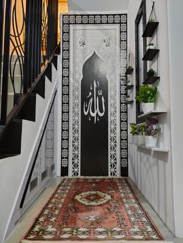 Product Review of Stiker Dekorasi Musholla Mihrab Dinding Ruang Mushola Wallpaper Islami Muslim Wallsticker Masjid from W**9 0