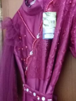 Product Review of Nikita Dress Queenbee Fashion Gamis Muslim Wanita Pesta Kondangan Bridesmaid Wisuda Brukat Tile Bordir Motif Payet Mutiara from l**2 0