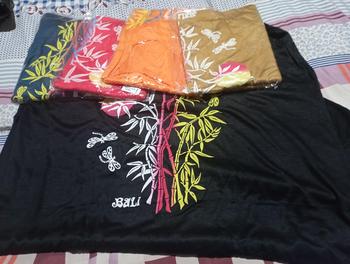 Product Review of Dapat 5 Daster Bali Midi Bambu - Midi Pelangi - Midi Twister Dan Pelangi Midi - Best Seller Dress Pendek Wanita Tidur kaos panjang nyaman  lembut bumil  santai  motif  rayon cewek katun busui kain tipis pantai from c**e z**a 0