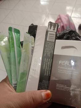 Product Review of FEALI Paket Bundle Hemat [ 3 Pcs ] Best Seller - ( Feali Multicolor 2in1 Lipstik, Feali Eyeliner Stamp 2in1, Feali Eyebrow Powder) from h**2 0