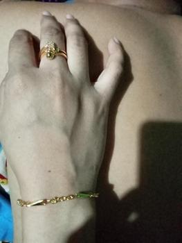 Product Review of gelang padi rantai awet pakai harian Kuning Perhiasan from 𝙽**8 0
