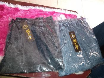 Product Review of SELLA GARIS BLACK CELANA BAGGY JEANS Bordir Kantong Karet Samping from r**7 0