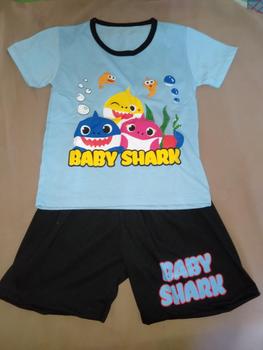 Product Review of Setelan Kaos Anak Baby Shark 07 Tahun Bahan Katun parsel from A**✨ 0