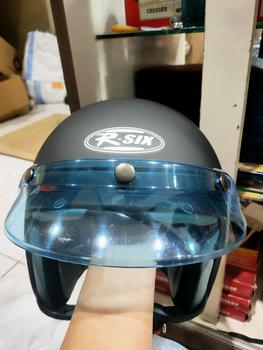 Product Review of Helm Bogo Polos Pria Wanita  Hijab Friendly Terbaru Retro Pet SNI Kaca Motorcycle from h**? 1
