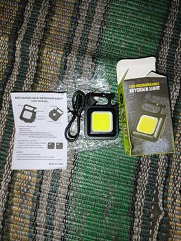 Product Review of Mini COB keychain light rechargeable lampu LED cas mini lampu led gantungan kunci lampu camping emergency from Q**s 0