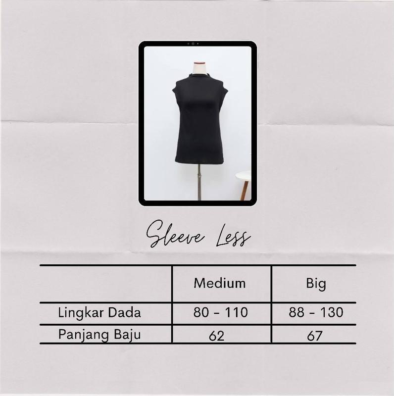 Slevelees turtleneck tangan pendek atasan wanita manset kutung premium leher tinggi Nyaman 8