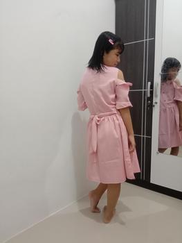 Product Review of Dress anak lengan panjang / Dress import anak Korean style / Gaun pesta anak perempuan usia 6 7 8 9 10 tahun / Dres anak tanggung/ Kids Queen665 from E**n 3