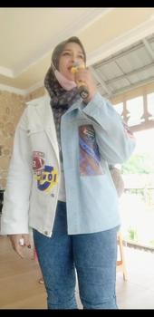 Product Review of AMR Original - Half White 5359 - Jaket Jeans Boyfriend Dream from H**0 0