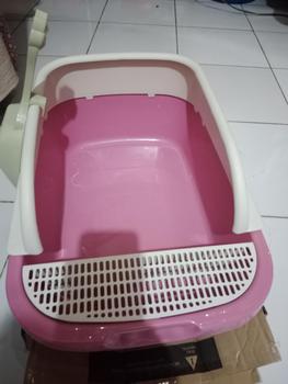 Product Review of ANGOLA Cat Litter Box M06 Tempat Bak Pasir Kucing Tempat Pup Toilet Kucing from f**🐱 1
