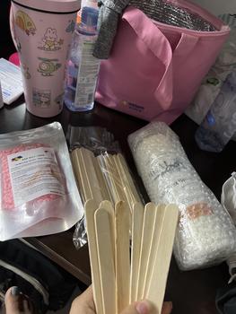 Product Review of Hủ 400g Sáp Wax Lông + Que gỗ waxing - Sáp wax dẻo, wax sạch lông cứng, lông tơ Kem from V**g C** L**h ** 0