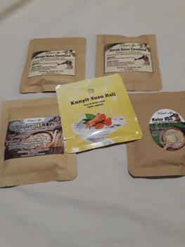 Product Review of Masker Wajah dan badan Kunyit Ayu Kopi 4 Pcs Mencerahkan & Mengencangkan Memudarkan wash mask from p**u s**i 0