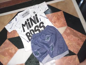 Product Review of Set Anak Bayi 0-12bulan Mini Boss Keren Halus Katun 100% SNI Bayi Baru lahir Cowok Katun Nyaman Denim Parsel from B**e M**y 0