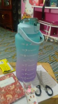 Product Review of BOTOL MINUM KEKINIAN 2 LITER 2000ML  BOTOL MINUM TRANSPARAN KOREA BOTOL AIR MINUM MOTIVASI JEPALO MAKASSAR Minuman Putih from i**d ** 0