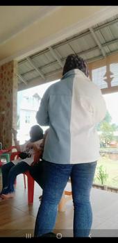 Product Review of AMR Original - Half White 5359 - Jaket Jeans Boyfriend Dream from H**0 1