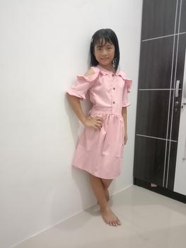 Product Review of Dress anak lengan panjang / Dress import anak Korean style / Gaun pesta anak perempuan usia 6 7 8 9 10 tahun / Dres anak tanggung/ Kids Queen665 from E**n 2