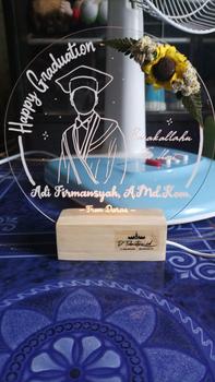 Product Review of Akrilik custom lettering bulat, untuk gift kado anniversary hari jadi, wisuda graduation, birthday ulang tahun, wedding pernikahan, dll Gift - TOKA from y**_ 0