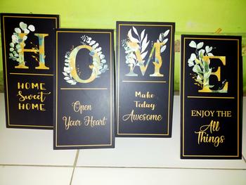 Product Review of Set Hiasan Dinding Minimalis Dapat 4 Panel Pajangan Dinding - SETHOME02 from L**a F**i 2