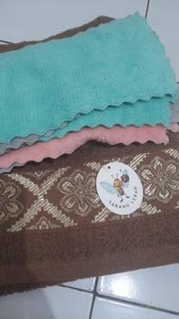 Product Review of TERLARIS 1 Lusin Kain Lap Bahan Microfiber Ukuran 24x14 / Kain Lap Piring Kain Dan Alat Dapur Anti Minyak cleaning from B**2 1
