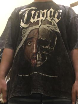 Product Review of Kaos Oversize Hiphop Rapper 2PAC Washed from A**f b**n h** 0
