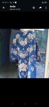 Product Review of Tunik Kancing terbaru modern dress, Pakaian muslim wanita lengan panjang tunik batik Katun Nyaman from N** 0