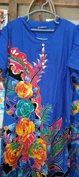Product Review of Kencana Ungu Daster 40 KUB Label Biru | Daster Tangan Pendek Di Bawah Lutut Leher Bergelombang 3 Kancing Depan Batik Busui from R**a S**a ** H**k 0