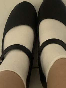 Product Review of Sepatu loafers wanita sepatu Loly MJ Hitam Putih Shoes Sandal Sendal fantofel  korea from y**p 3
