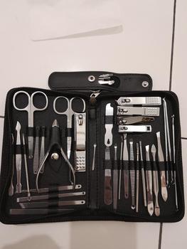 Product Review of Manicure Set 32 in 1 Alat perawatan kuku 1 Set isi 32pcs Set Manikur Perawatan Kuku gunting nail tangan Kotoran Mempercantik from u**u 1