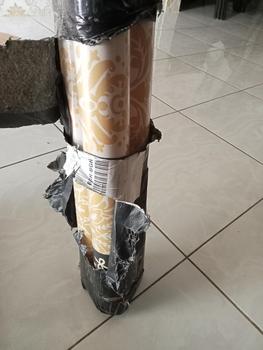 Product Review of BATIK GOLD Wallpaper Dinding Dekorasi Rumah panjang 10 meter lebar 45 cm from ** b**a S**a ❤**💝 0