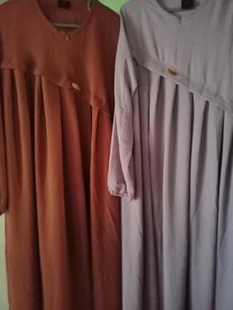 Product Review of Aluna Dress Muslim Gamis Crinkle Airflow Polos Terbaru Wanita Dewasa Muat dari BB 40 kg sampai 100 kg from C**a Y**i 3