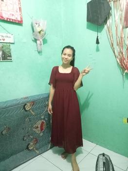Product Review of KC - Malika Midi Dress - 2 Size - Square Neck Chiffon ada furing from N**8 0