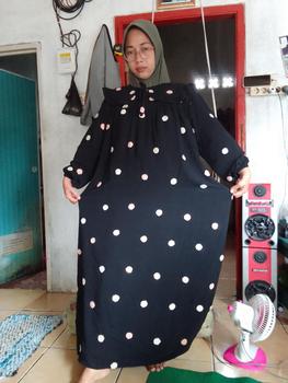 Product Review of (Terbaru) GAMIS BAHAN CRESPO / MOTIF DAUN from A**n 0