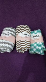 Product Review of COD Paket Handuk Dewasa 3 pcs Handuk Microfiber uk 70 x 140 cm Hadiah Kado from 💜**🇩 0