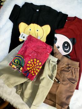 Product Review of Setelan anak cowok motif Panda celana hotpants Baju from D**n K**s 0