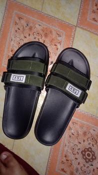 Product Review of TSV FOOTWEAR Sandal cowok slip on Slade TSV sandal black grenn andromega 39-43 sendal pria Sandal Hitam Karet from a**k 0