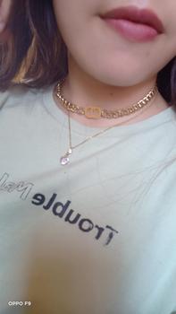 Product Review of Kalung Rantai Titan Model CD Tersedia Warna Rose Gold, Gold dan Silver Anti karat Aksesoris Elegan Titanium Asesoris Wanita from K**a ** A**n 1