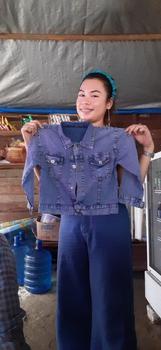 Product Review of 3D JAKET JEANS VIRAL SNOW PITA ANAK PEREMPUAN UMUR 1-10 TAHUN bunda #Katun #Santai from 𝑨**7 0