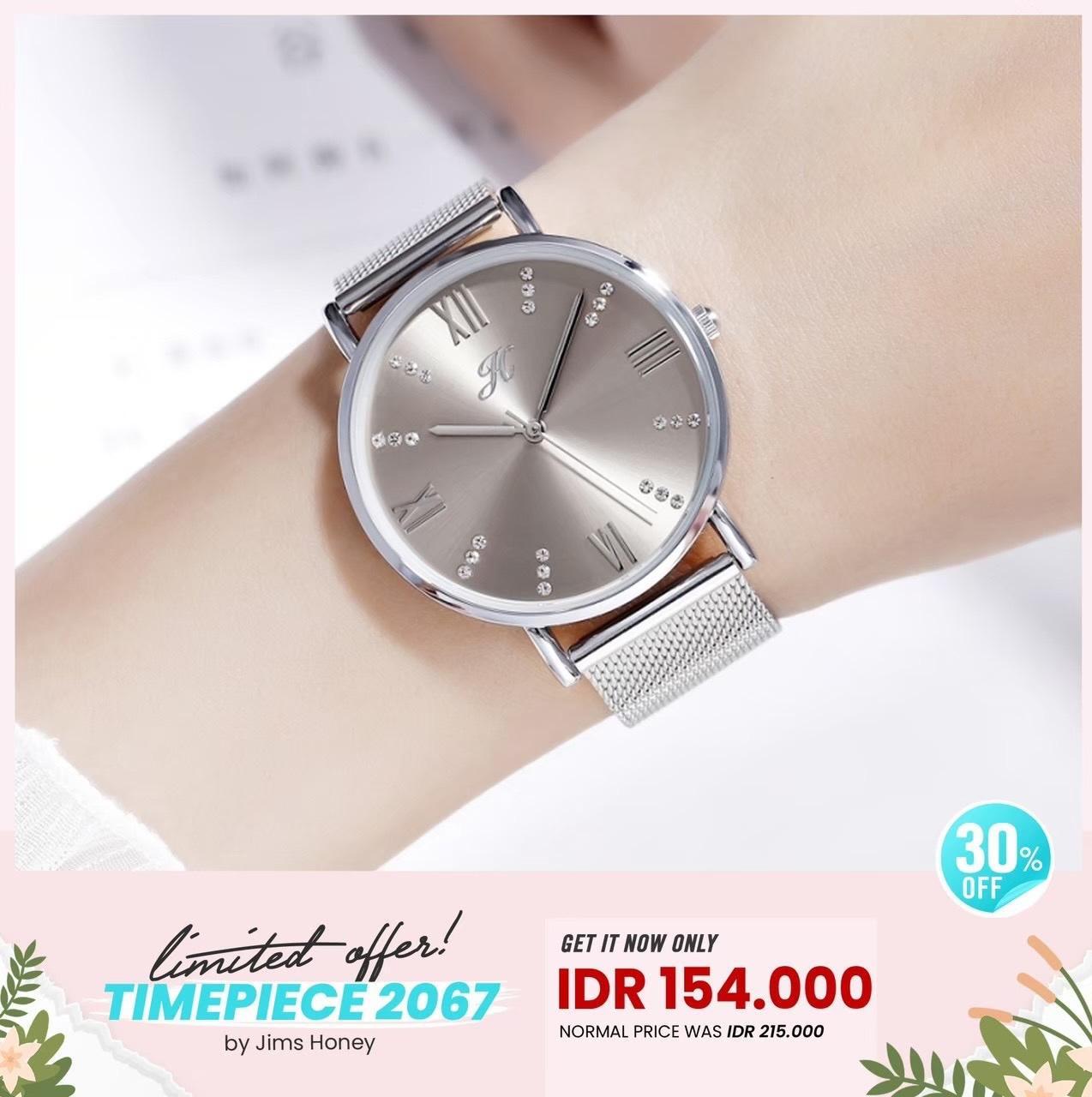 JIMS HONEY JAM TANGAN WANITA JT 2067 (FREE BOX + BATERAI)