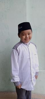 Product Review of Baju Koko El Rumi Araseo Lengan Panjang Kombinasi Batik Putih Kain Katun - Pria, Muslim from F**a N** ** 0