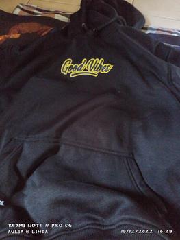 Product Review of CAMOXS Jaket Sweater Hoodie Pria Distro Original Aesthetic Grafity Hitam Good Vibes Motif Fleece Tebal Oversize M-XXL Terbaru Dan Terlaris Cowok Jumper Keren Zipper Suiter Bandung from p** 0