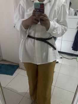 Product Review of BY LFAZ Zetta Oversized Shirt Part 1 | Kemeja Kerja - Kuliah Katun Premium Wanita  Basic Oversize Atasan from A**a r**a 0